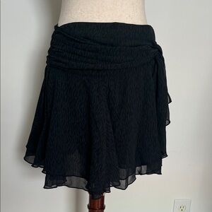 Elegant Black Women's wrap Skirt